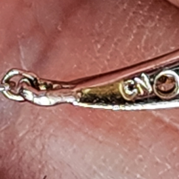 Sterling Pave Crescent Necklace - Picture 8 of 10